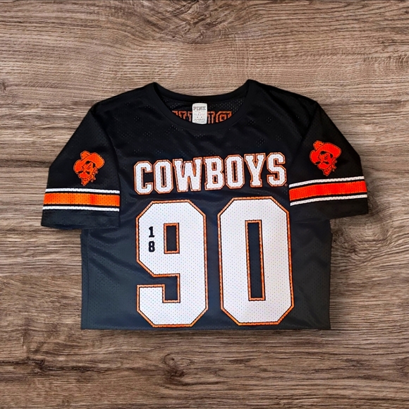 OKLAHOMA STATE COWBOYS VICTORIA'S SECRET PINK NCAA WOMEN'S JERSEY - Picture 5 of 5